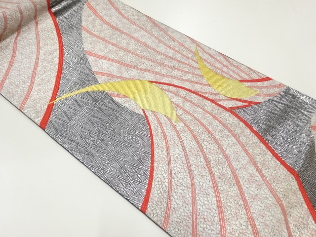 JAPANESE FUKURO OBI / WOVEN ABSTRACT 